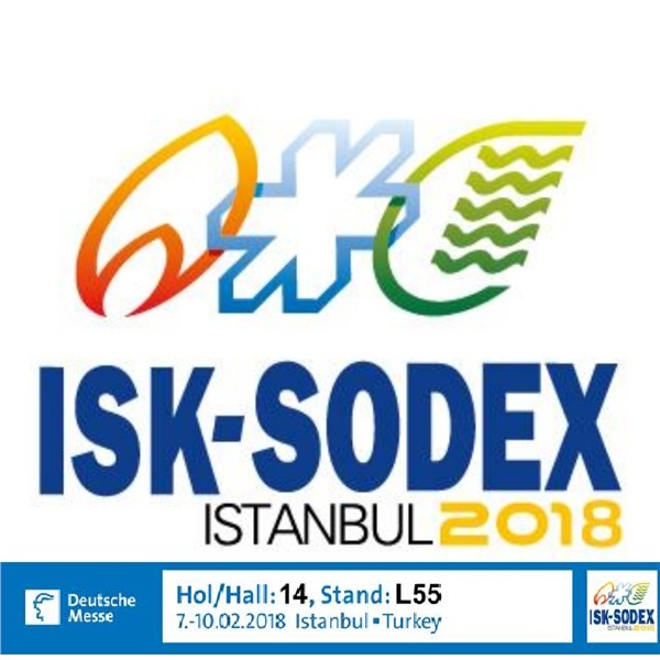 ISK-SODEX İSTANBUL 2018 FUARINDAYIZ HOL/HALL:14 STAND:L55